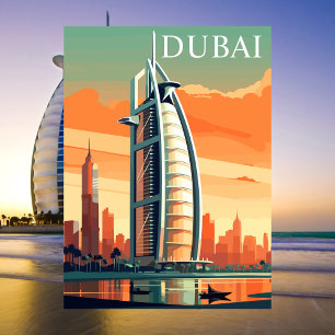 Postal Dubai, Emiratos Árabes Unidos, rascacielos Viaje V