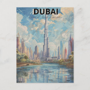 Postal Dubai Emiratos Árabes Unidos Un Agua Siguiente
