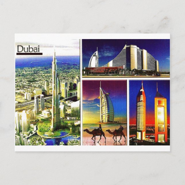 Postal DUBAI Postcard@MojiAOkubule (Anverso)