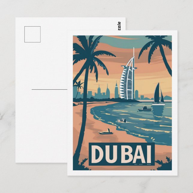 Postal Dubai Vintage Famous Travel Place (Anverso / Reverso)