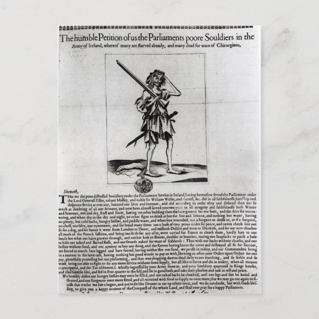 Postal Dublin Broadsheet, 1647 (Anverso)