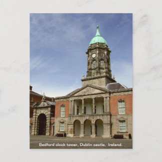 Postal Dublín Castle - Bedford clock tower, Irlanda