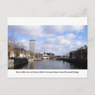 Postal Dublin City Ireland, Liberty Hall, Casa de los Per