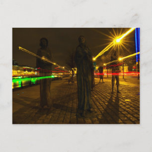 Postal Dublín de noche