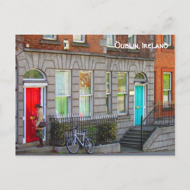 Postal Dublin doors ~Dublin, Ireland (Anverso)