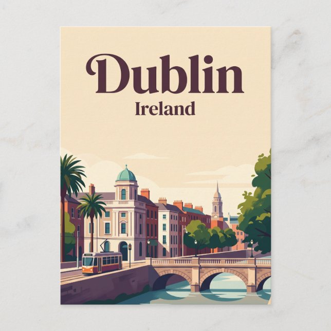Postal Dublín Irlanda (Anverso)