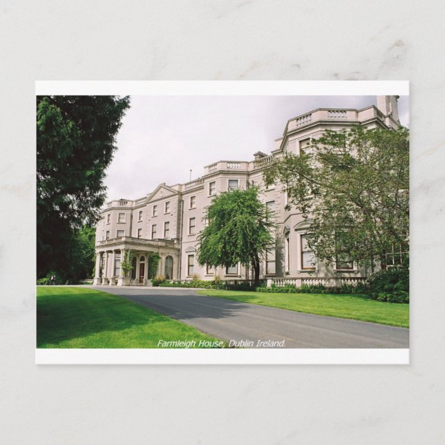 Postal Dublin Irlanda, Farmleigh House, Phoenix Park (Anverso)