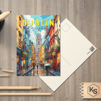 Dublín Irlanda Viaje Arte Vintage