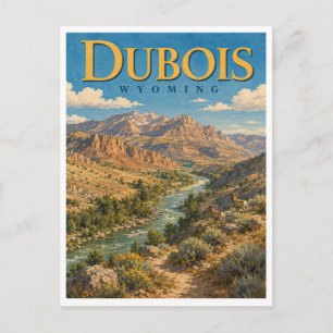 Postal Dubois Wyoming Wind River GeoSaga