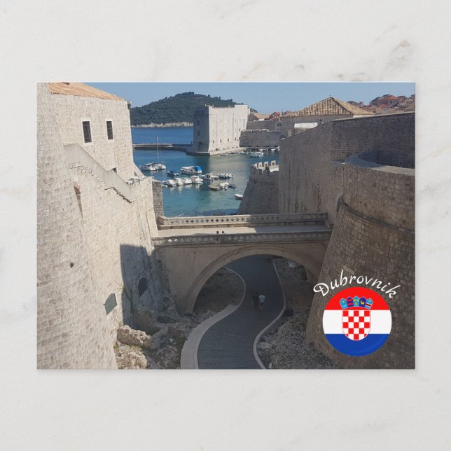 Postal Dubrovnik | Croacia | Hrvatska | Mar Adriático (Anverso)