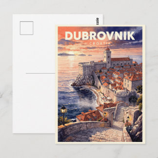 Postal Dubrovnik Croacia Viajes Antiguos