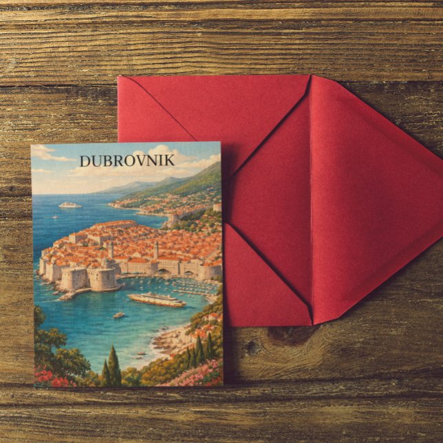 Postal Dubrovnik, Croatia – Pearl of the Adriatic Travel (Dubrovnik, Croatia – Pearl of the Adriatic Travel Postcard)