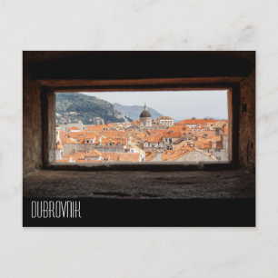 Postal Dubrovnik de las murallas de la ciudad