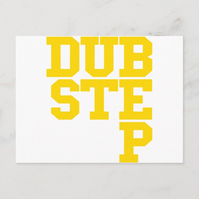 Postal Dubstep Blockletter (oro) (Anverso)