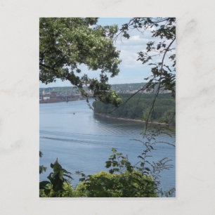 Postal Dubuque Iowa del río Misisipi