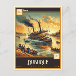Postal Dubuque, Iowa | Vintage