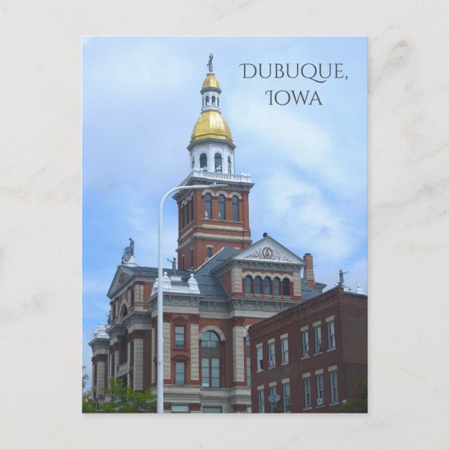 Postal Dubuque, sede de la Corte de Iowa (Anverso)