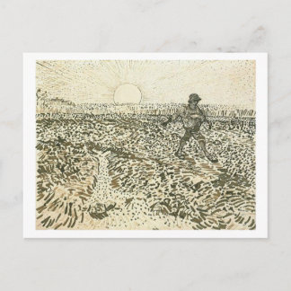 Postal Ducha con puesta de sol, Bella Artes Van Gogh