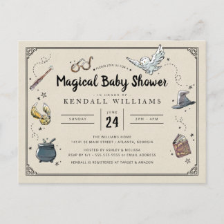 Postal Ducha de bebé de Harry Potter