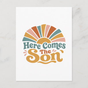 Postal Ducha de Bebé Sunshine Aquí Viene El Hijo