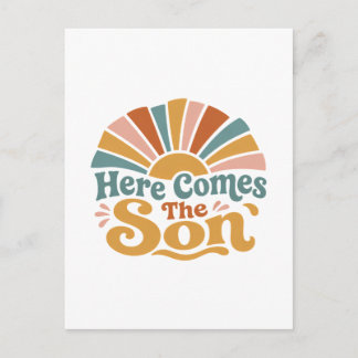 Postal Ducha de Bebé Sunshine Aquí Viene El Hijo