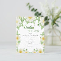 Ducha de Novia Flores Blancas Amarillas Margaritas