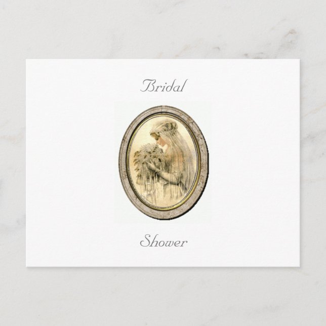 Postal Ducha de Novia Vintage (Anverso)