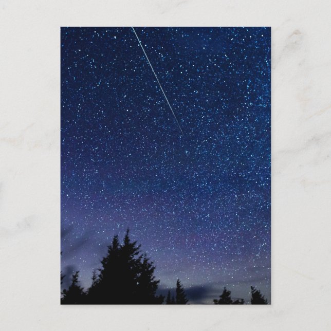 Postal Ducha Meteora Perseid (Semibrillante) (Anverso)