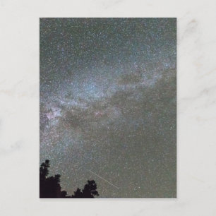 Postal Ducha Meteora Perseid Vía Láctea