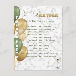 Postal Ducha nupcial. Juegos Fiestas de Pajama