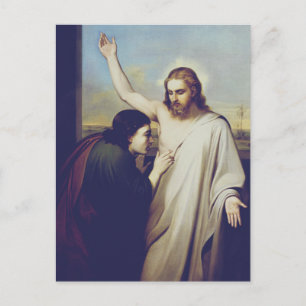 Postal Dudar de Santo Tomás por Silvestro Lega