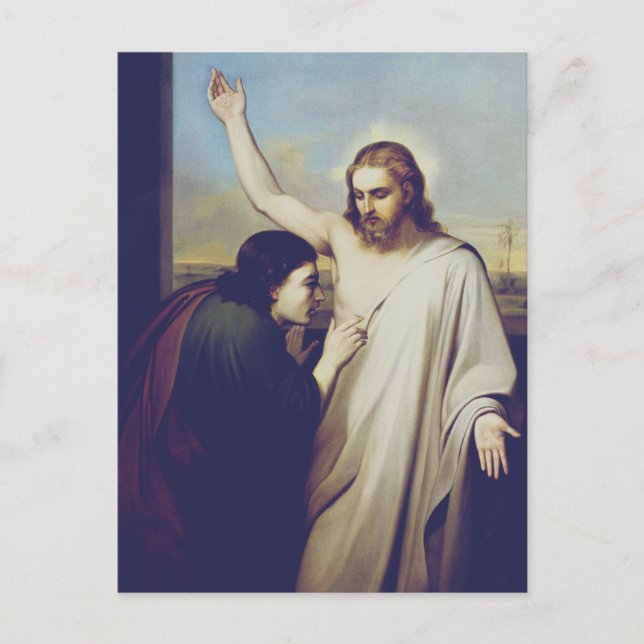 Postal Dudar de Santo Tomás por Silvestro Lega (Anverso)