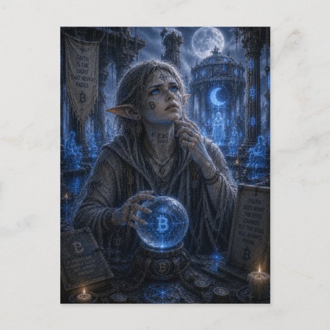 Postal Dudas / Oráculo / Templo de la Luna (Anverso)