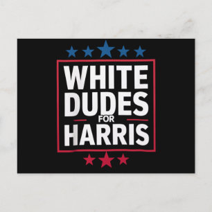 Postal Dudes Blancas Para Kamala Harris Por La Presidenci