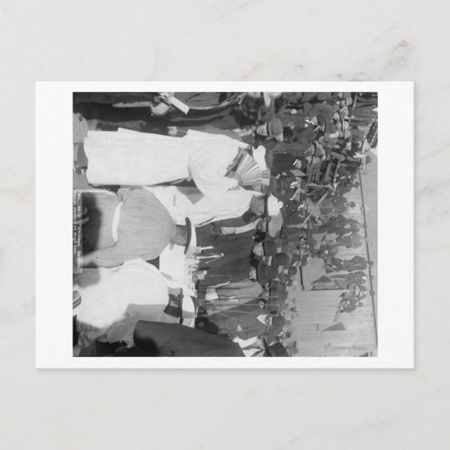 Postal Duelo chino en servicio de entierro para "High Lee (Anverso)