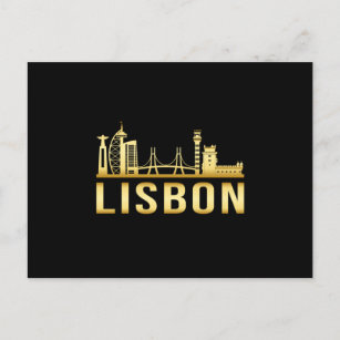 Postal Duelo divertido en la ciudad de Lisboa Portugal