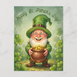 Postal Duende duende personalizado Feliz día de San Patri