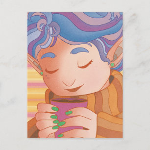Postal Duende Navideño Acogedor