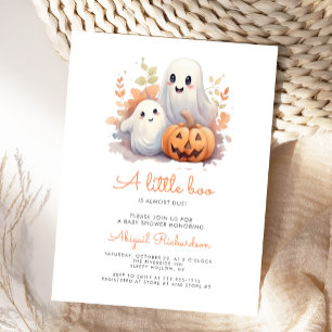 Postal Duendecitos de Boo Calabaza de Otoño Shower de Beb