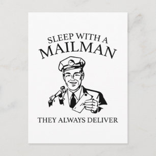 Postal Duerme Con Un Mailman. Siempre Lo Entregan.