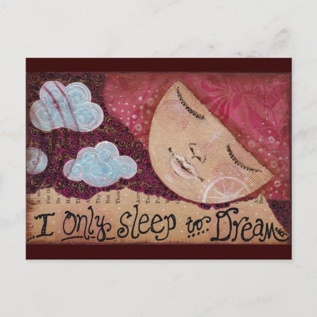 Postal "Duerme para soñar" (Anverso)