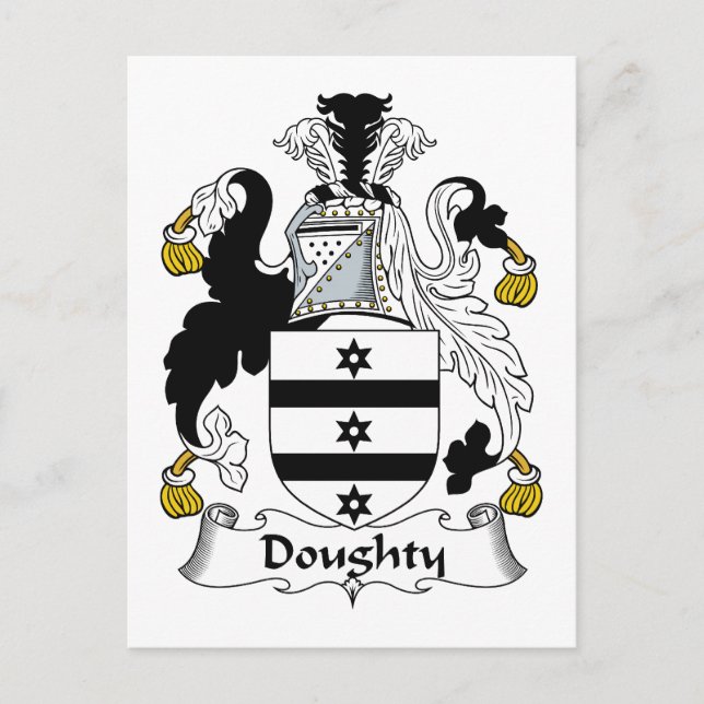 Postal Dughty Family Crest (Anverso)