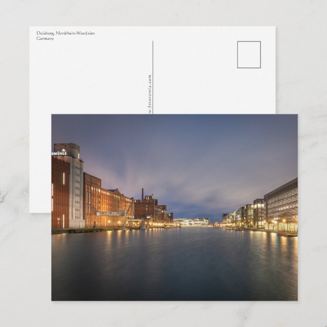 Postal Duisburg Alemania (Anverso / Reverso)