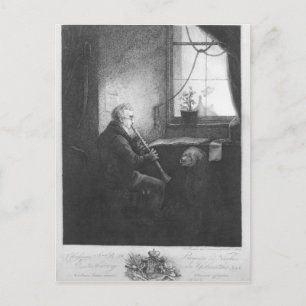 Postal Duke Esterhazy Playing the Clarinet, 1809