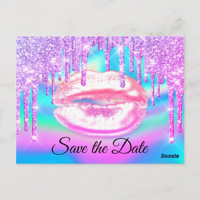 Postal Dulce 16ª Ducha Bridal Quinceanera Rosa Girly (Reverso)