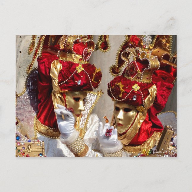 Postal Dulce - Carnaval de Venecia (Anverso)