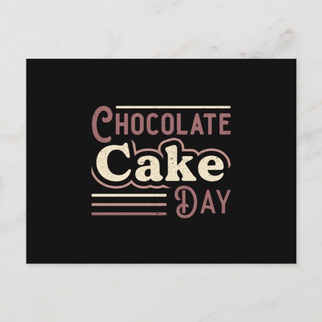 Postal Dulce dulce dulce de chocolate Día de la Coca (Anverso)