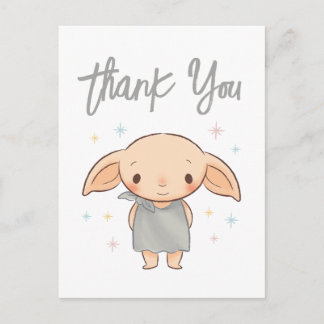 Postal Dulce Harry Potter - Baby Shower de Dobby, Gracias