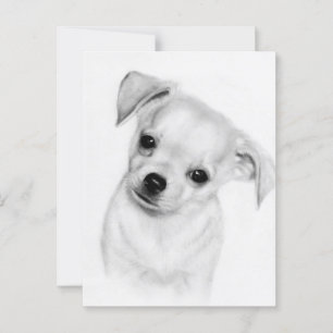 Postal Dulce inclinación - Obra de arte de Chihuahua pint