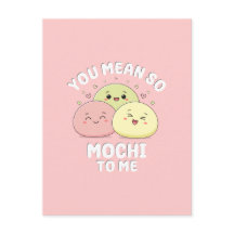Dulce Kawaii Mochi Comida Chiste Pastel Rosa Cita 